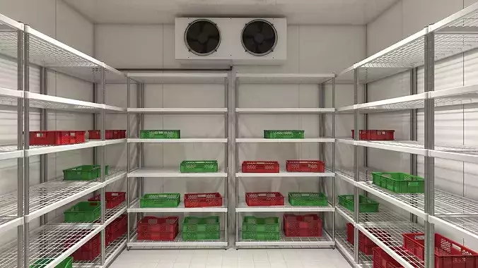 Food Grade Cold Chamber White 3D model