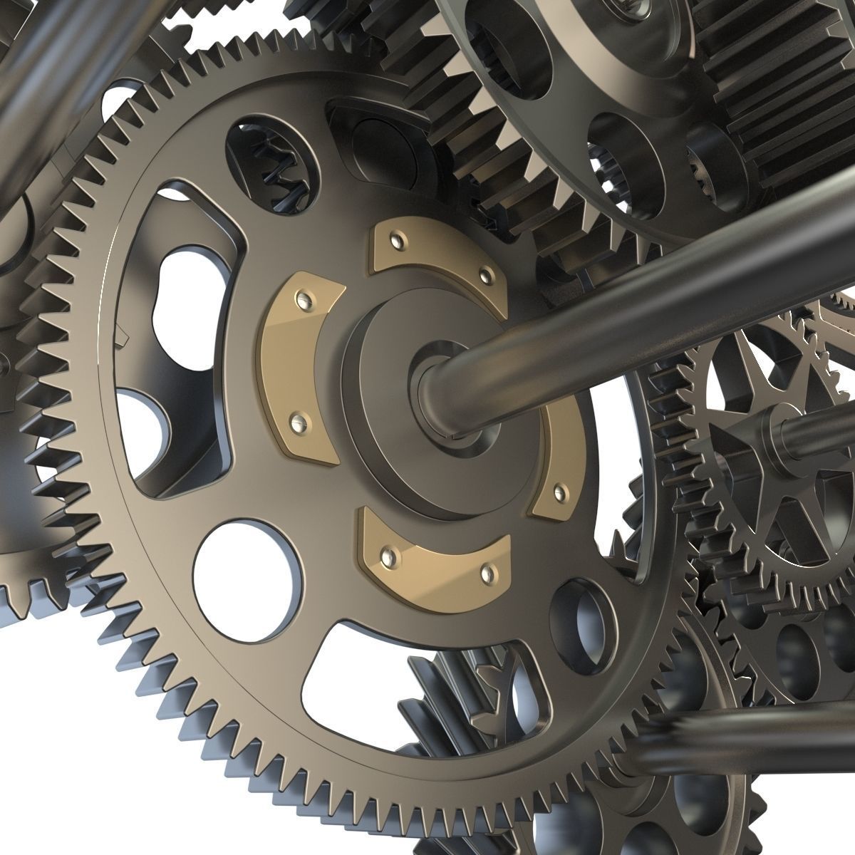 Gear mechanism set 3D model_15