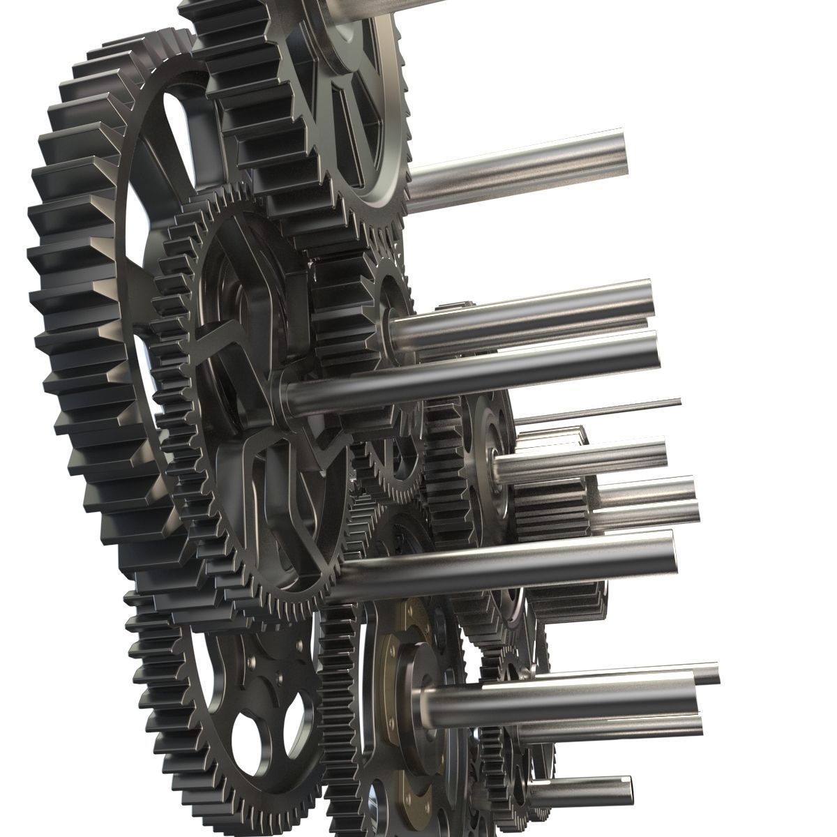 Gear mechanism set 3D model_17