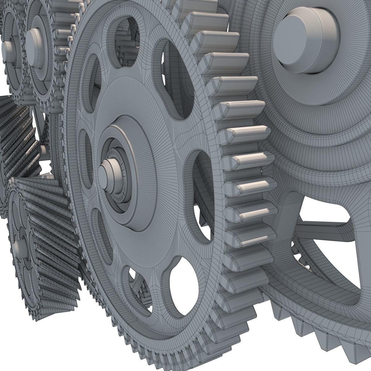 Gear mechanism set 3D model_27