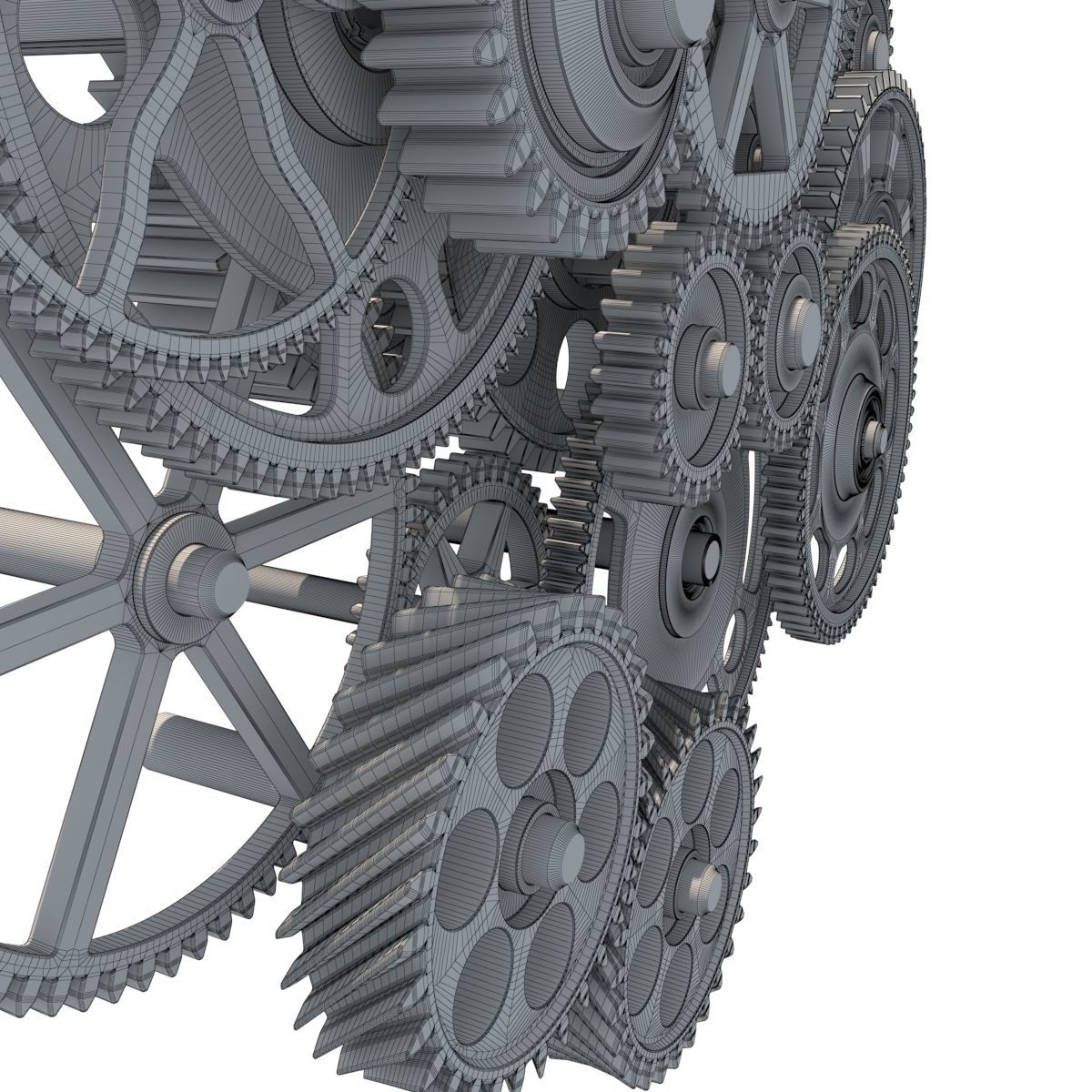 Gear mechanism set 3D model_34