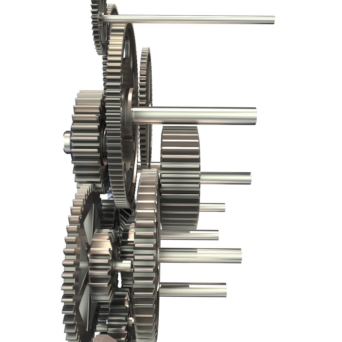 Gear mechanism set 3D model_18