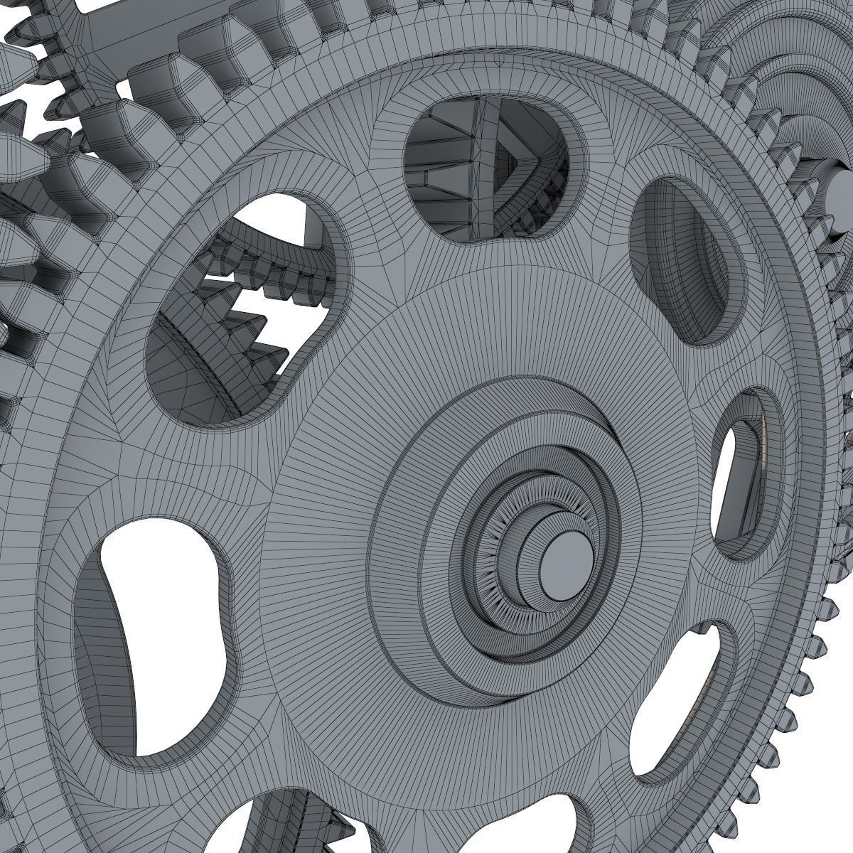 Gear mechanism set 3D model_42