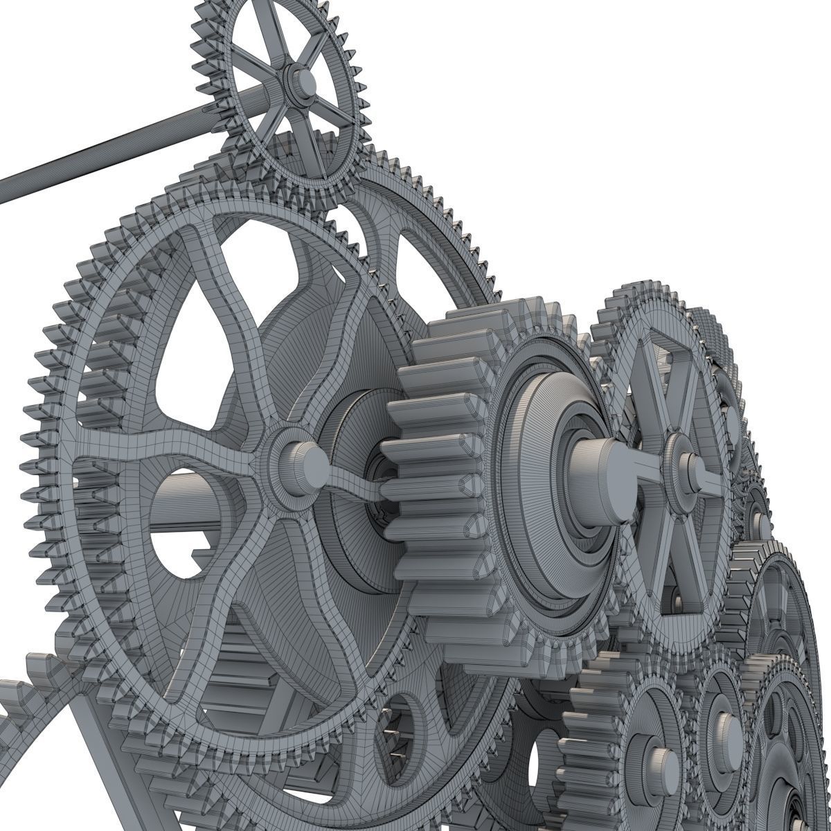 Gear mechanism set 3D model_25