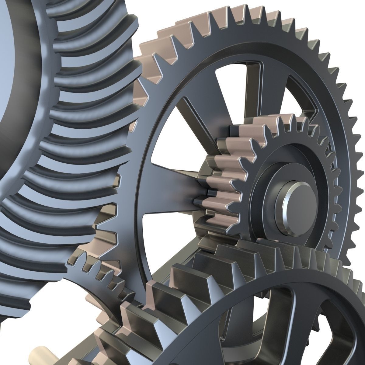 Gear mechanism set 3D model_11