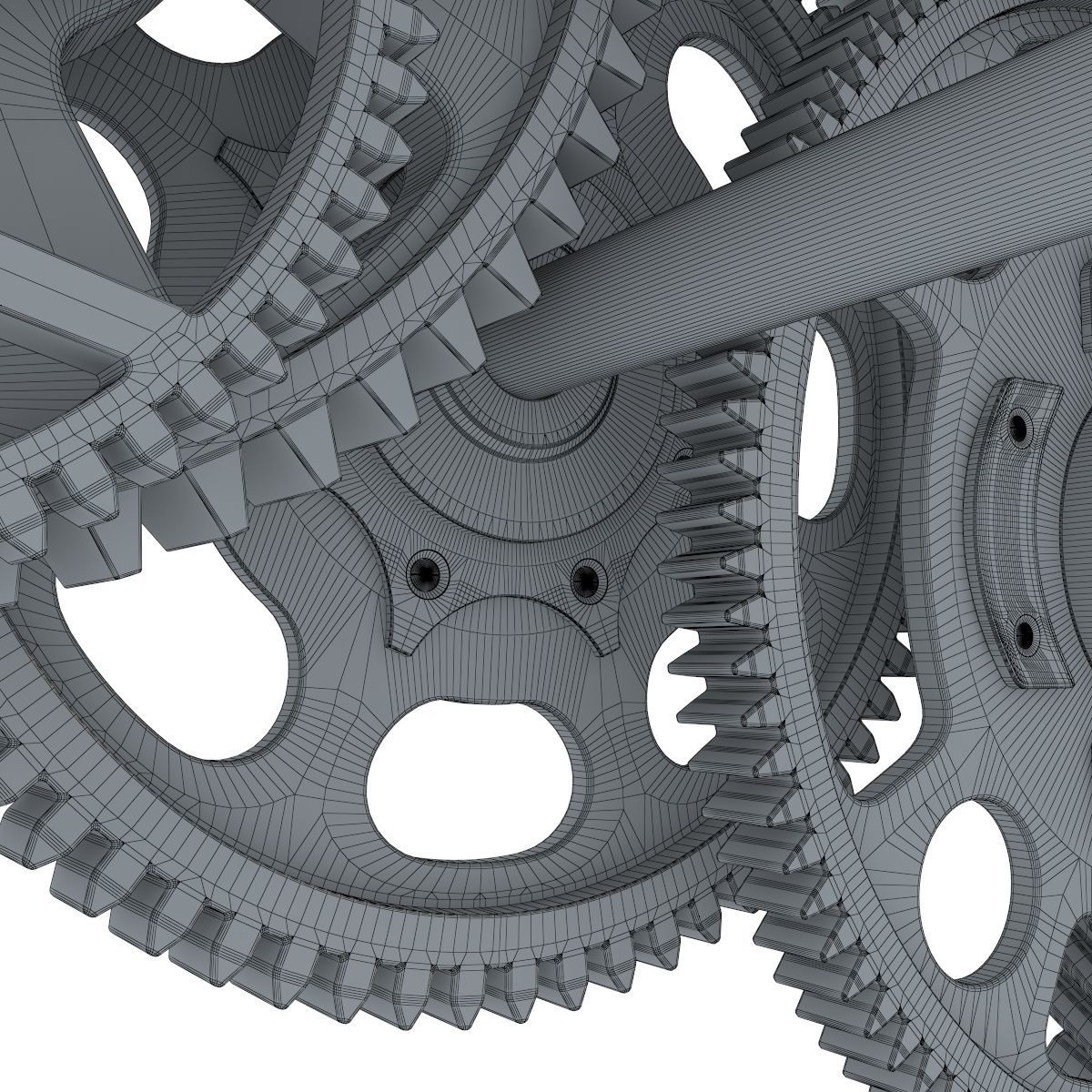 Gear mechanism set 3D model_41