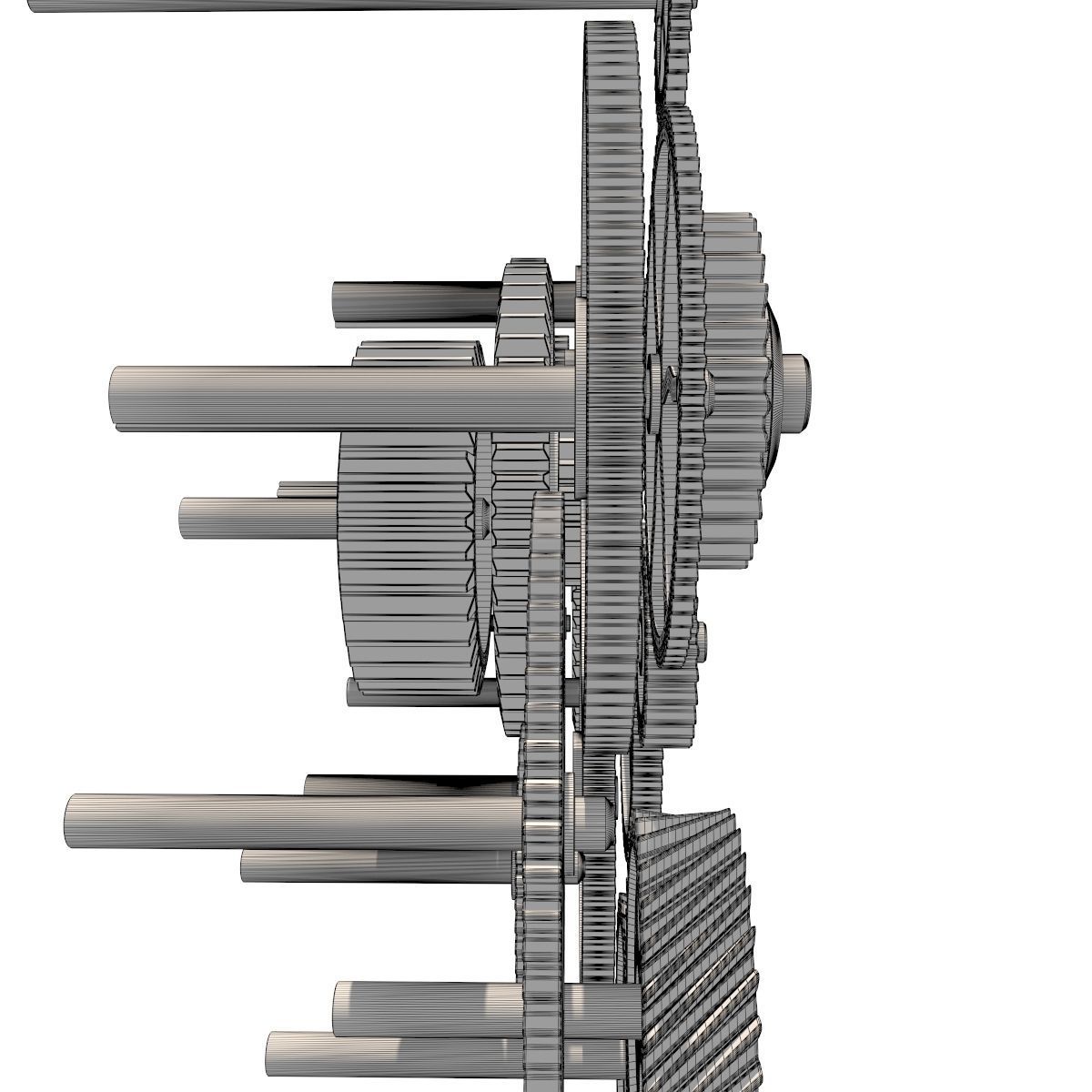 Gear mechanism set 3D model_33
