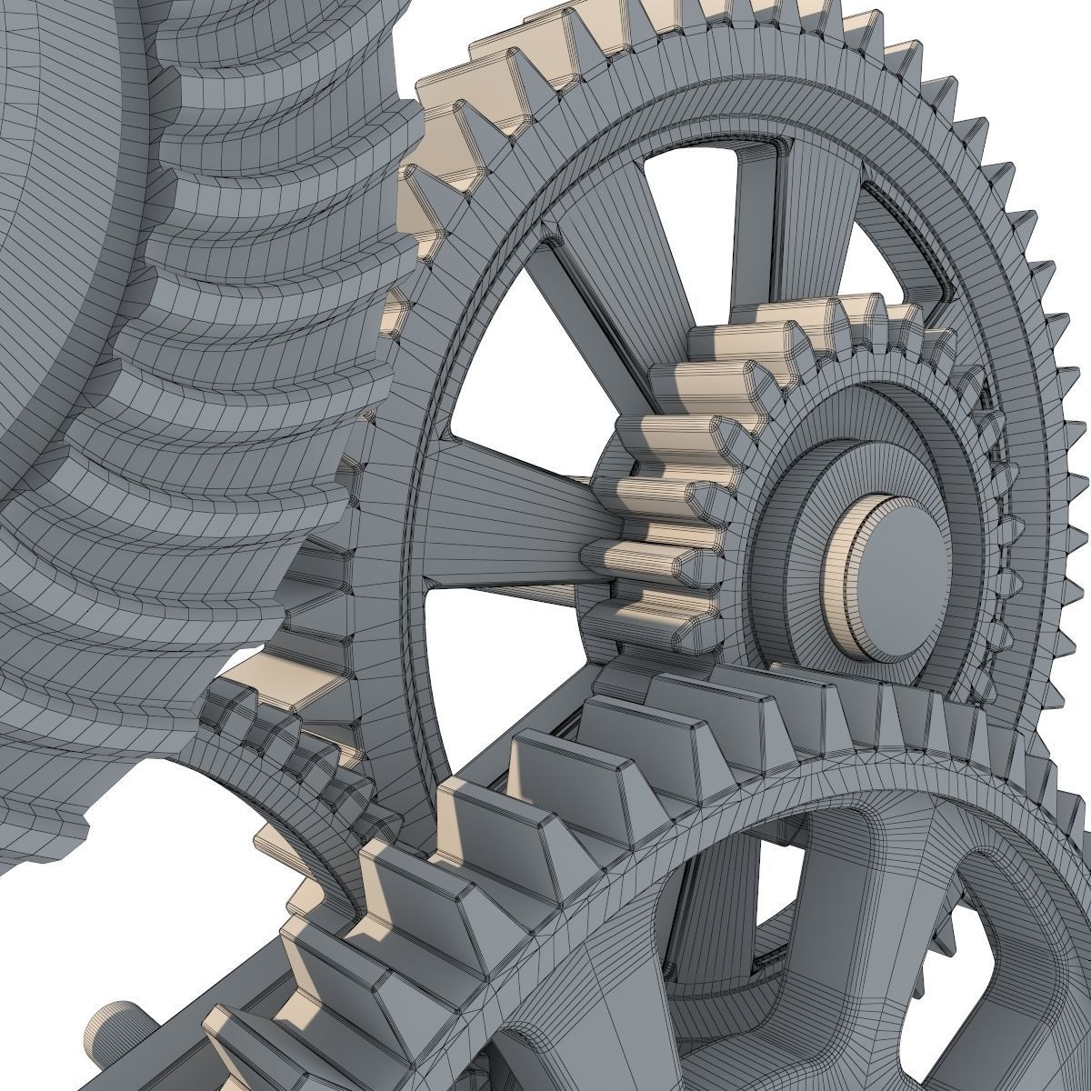 Gear mechanism set 3D model_37