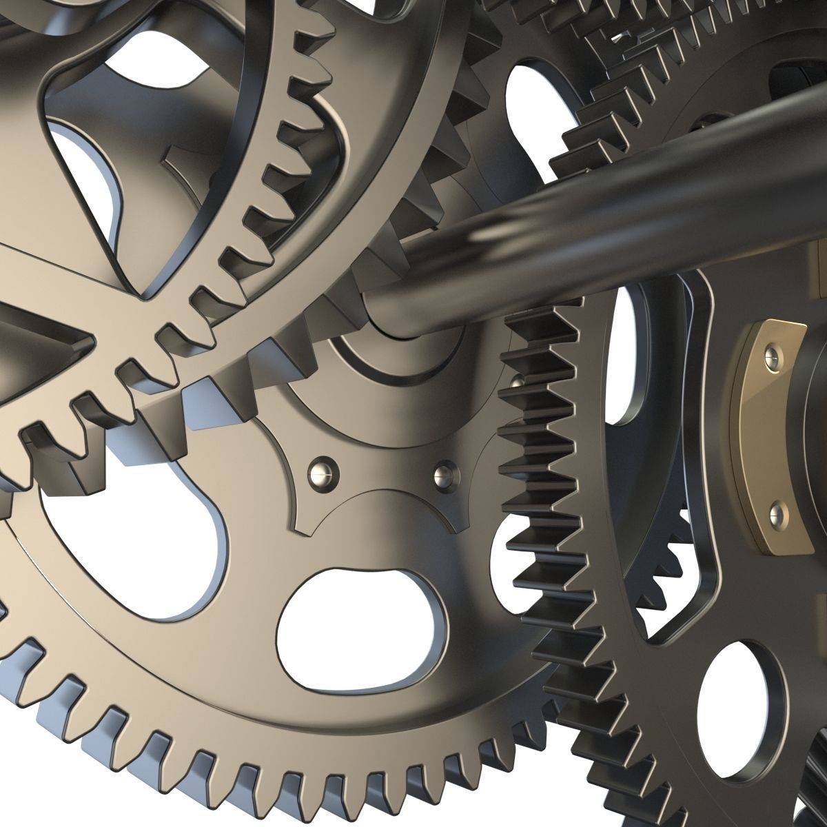 Gear mechanism set 3D model_14