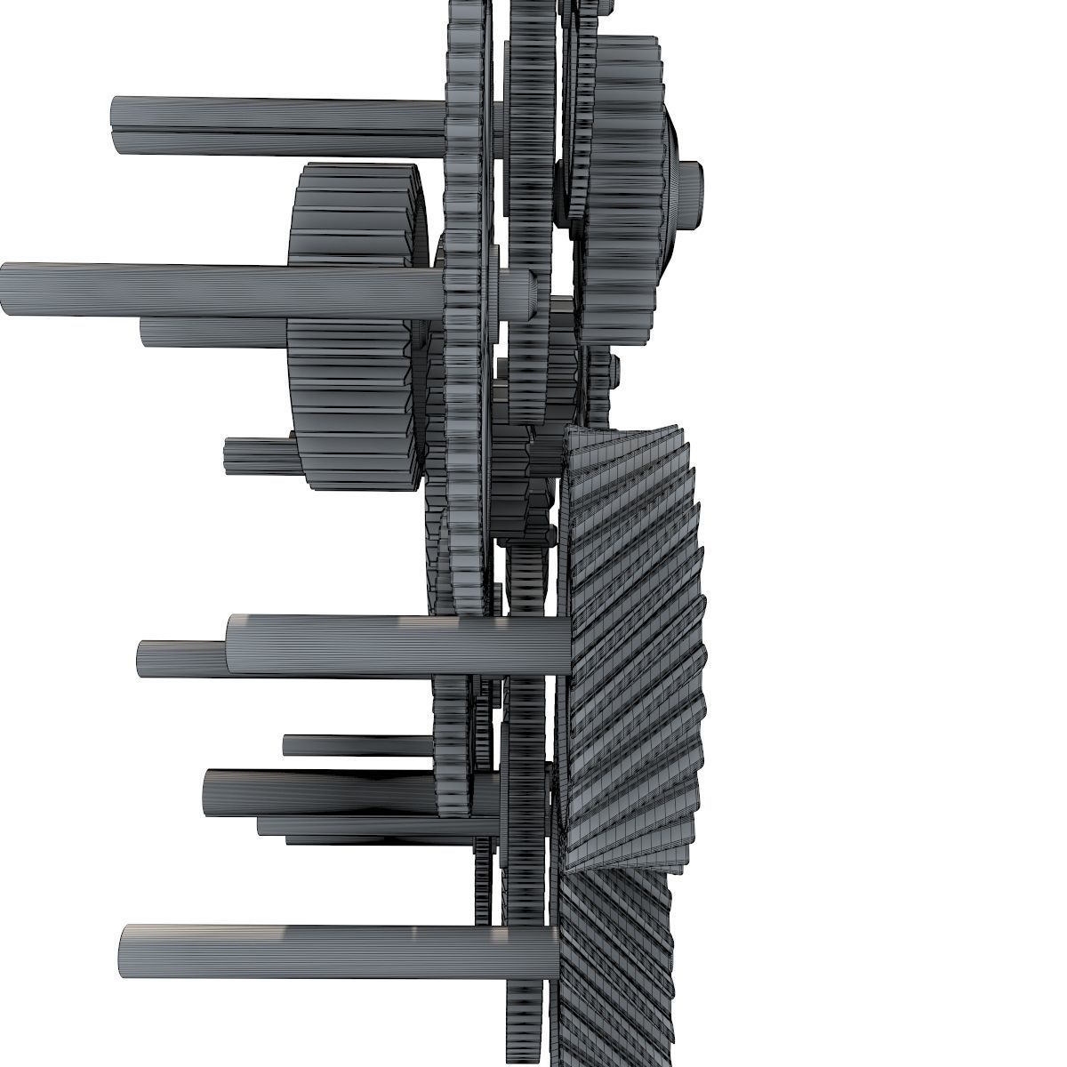 Gear mechanism set 3D model_29