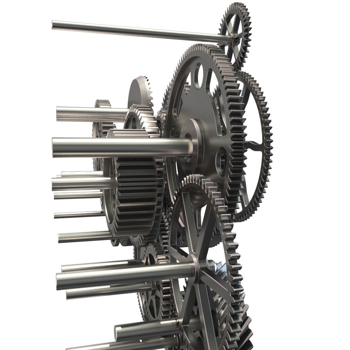 Gear mechanism set 3D model_13