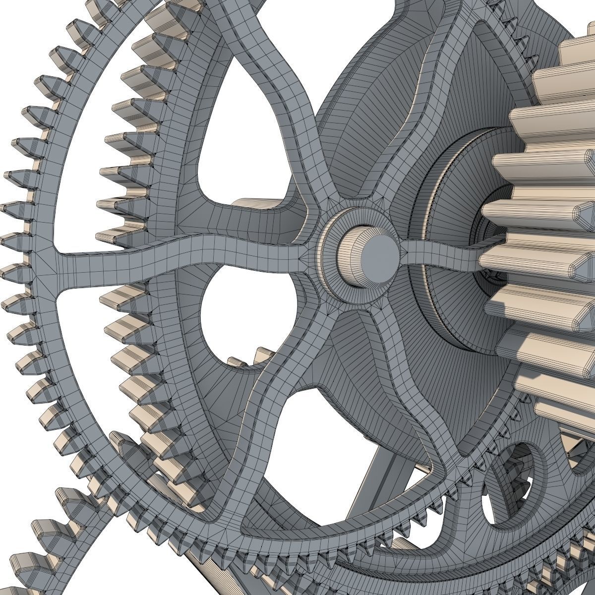 Gear mechanism set 3D model_40