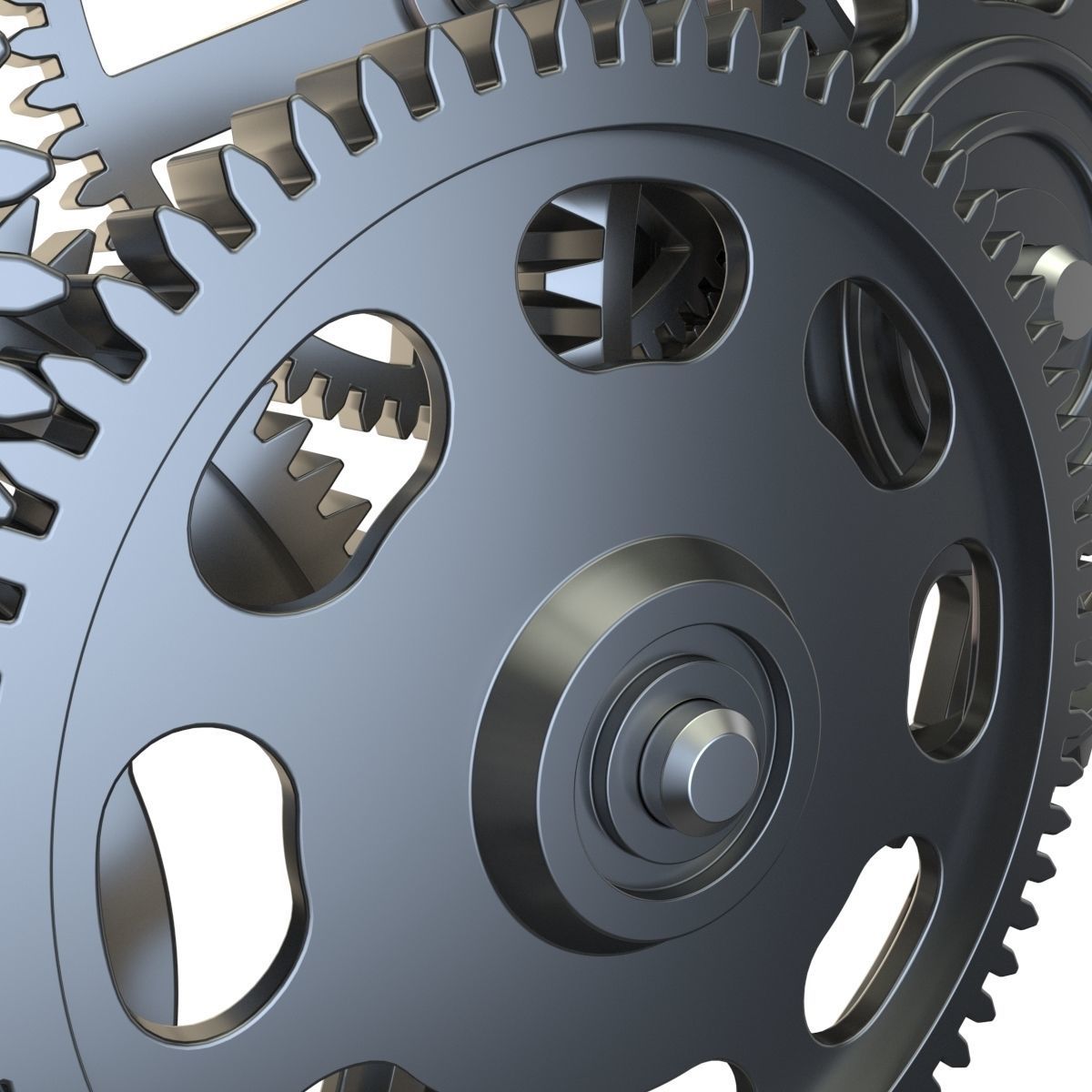 Gear mechanism set 3D model_8
