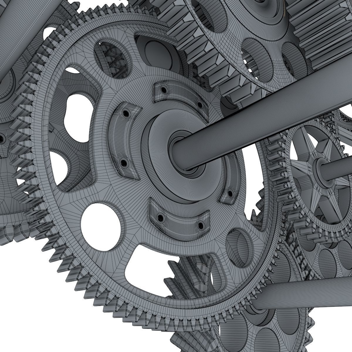 Gear mechanism set 3D model_39
