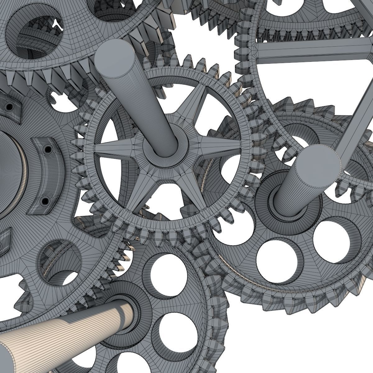 Gear mechanism set 3D model_38