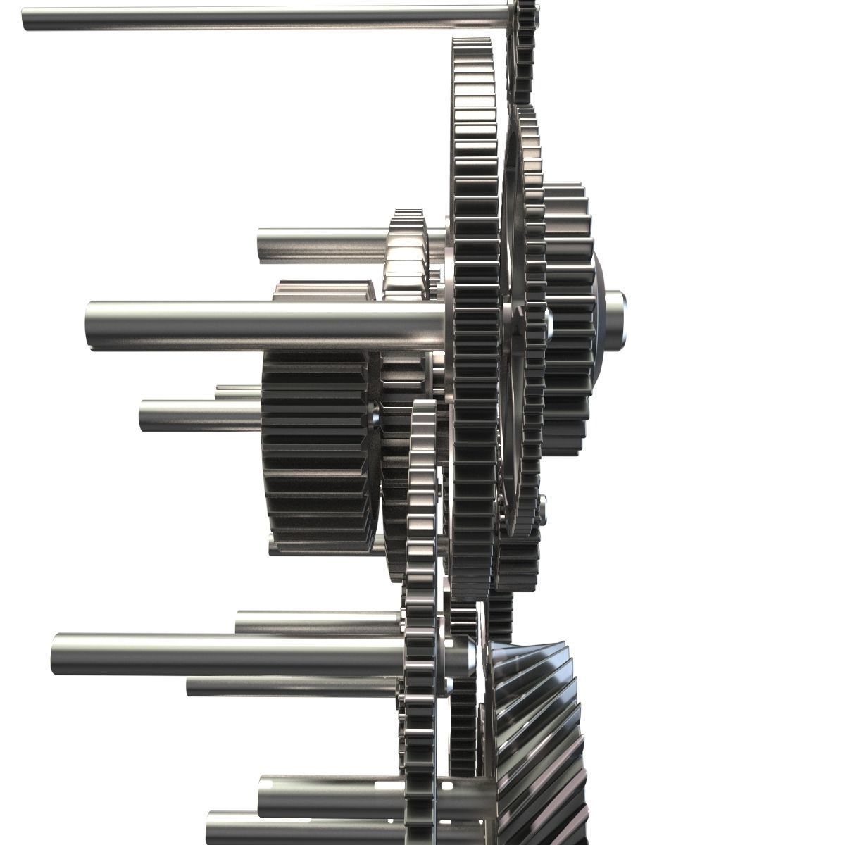 Gear mechanism set 3D model_16