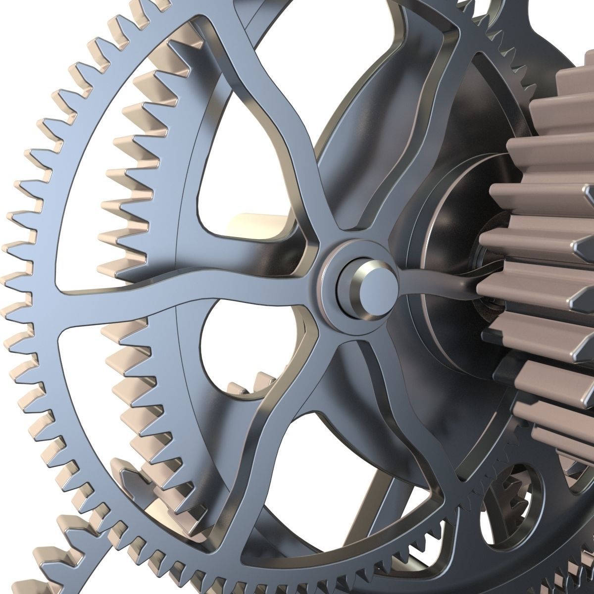 Gear mechanism set 3D model_7