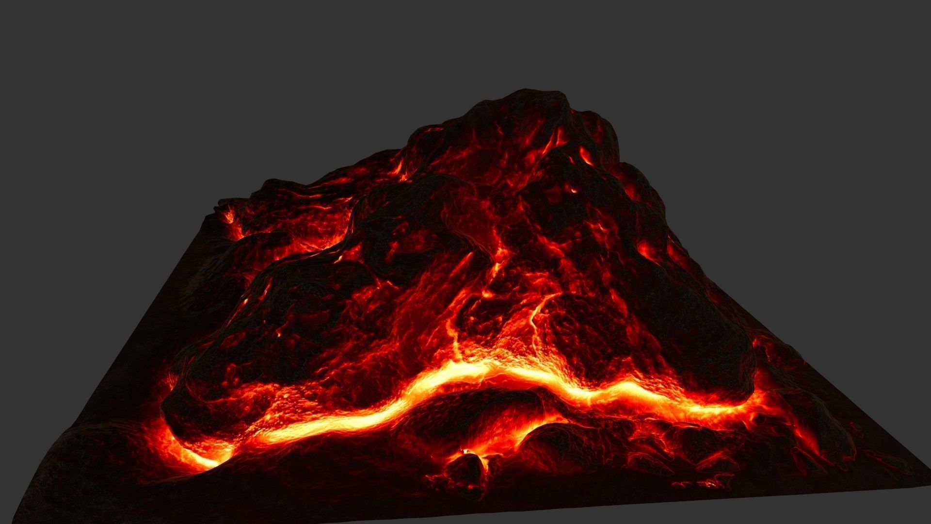 Lava Rock Low-poly 3D model_14