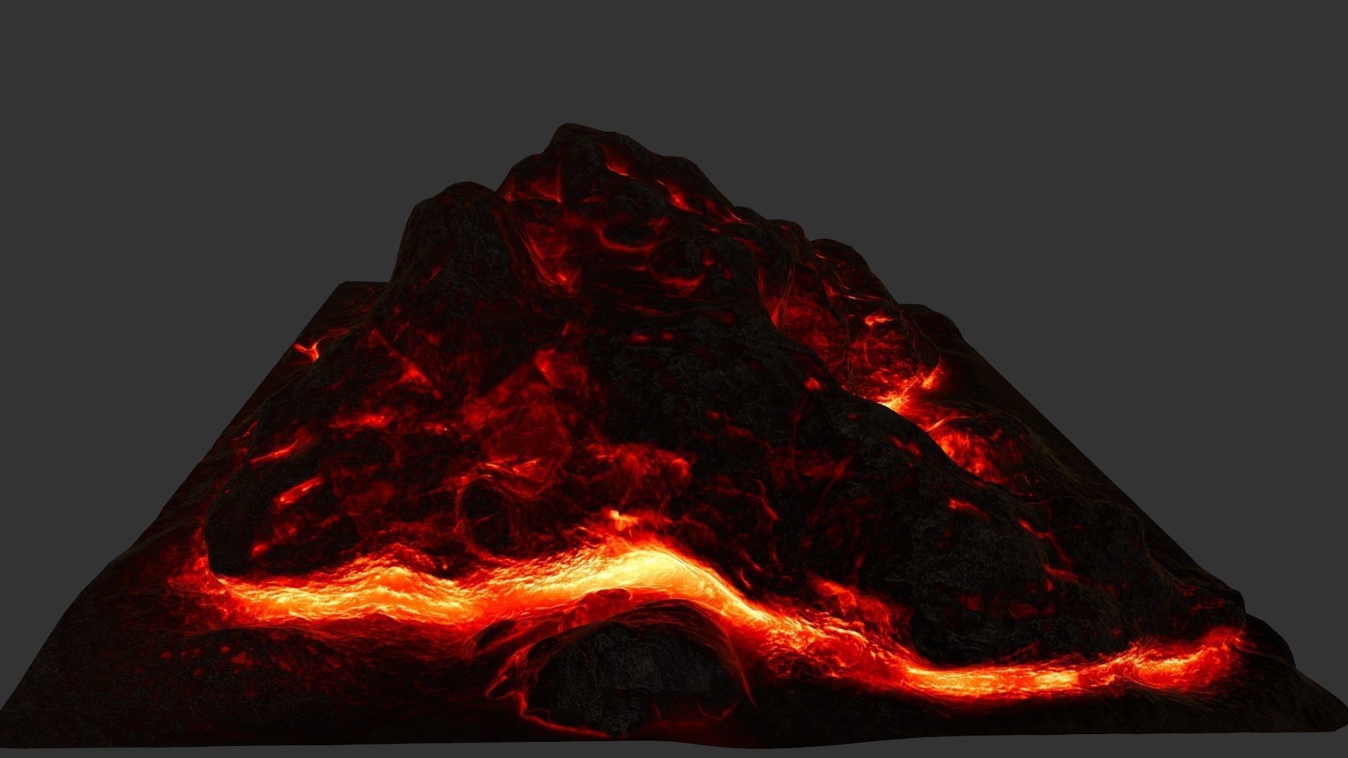 Lava Rock Low-poly 3D model_13