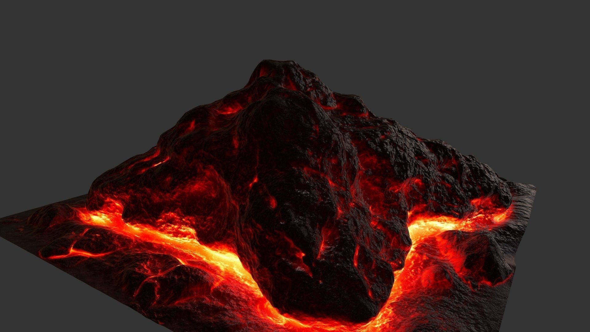 Lava Rock Low-poly 3D model_15