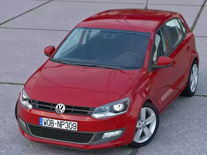 Volkswagen Polo 5 Door 2010 3D model