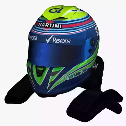 Massa Helmet 2016 Low-poly 3D model