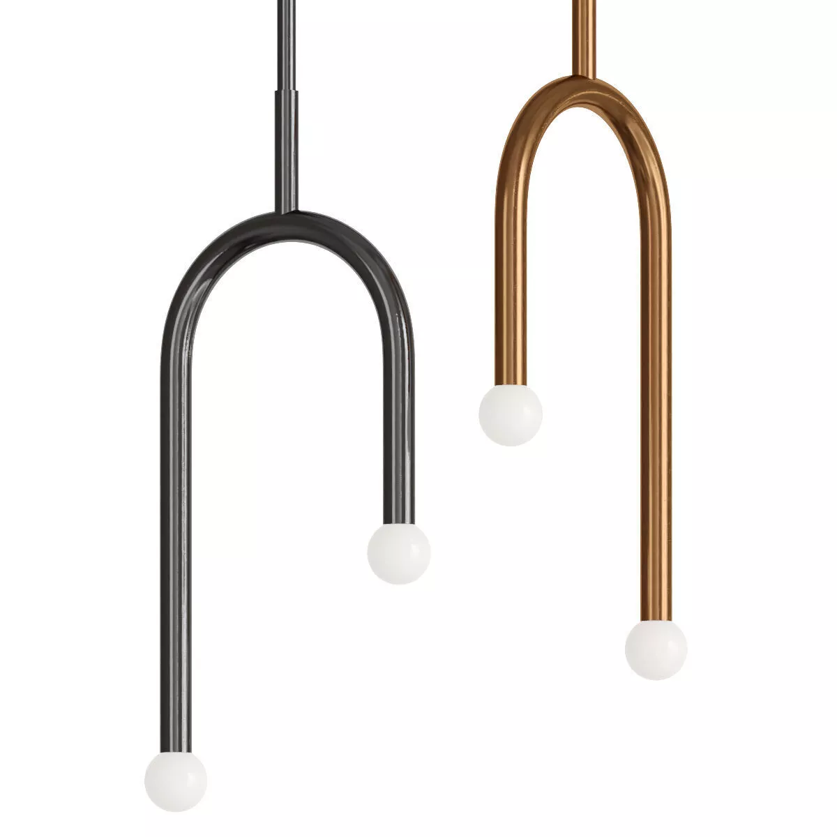 Rousseau Asymmetric LED Pendant 3D model