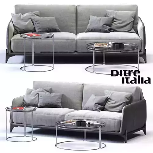 Ditre Italia ELLIOT 3-er Sofa Low-poly 3D model