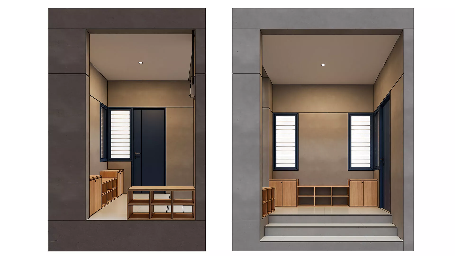 Porch 3D Render Illustration 3D model
