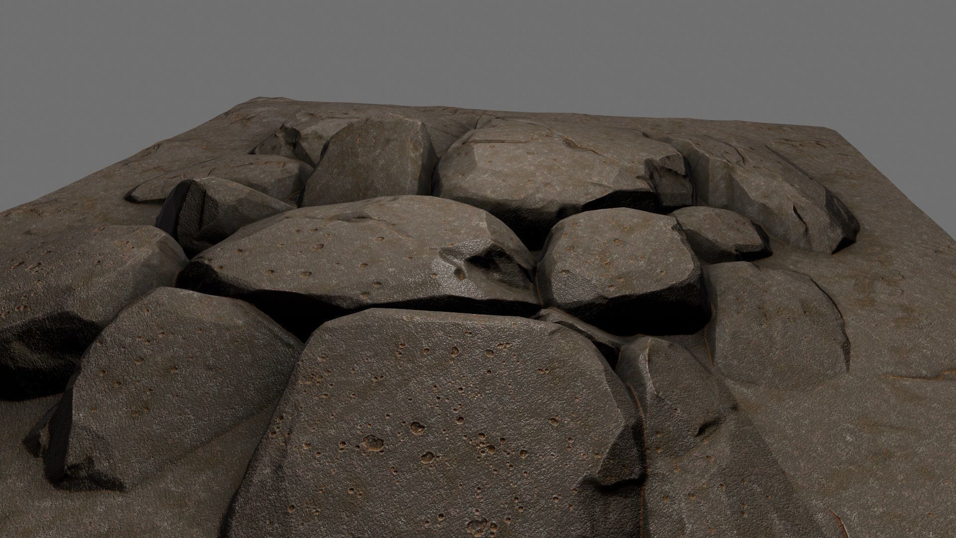 floor rock 6 Low-poly 3D model_12