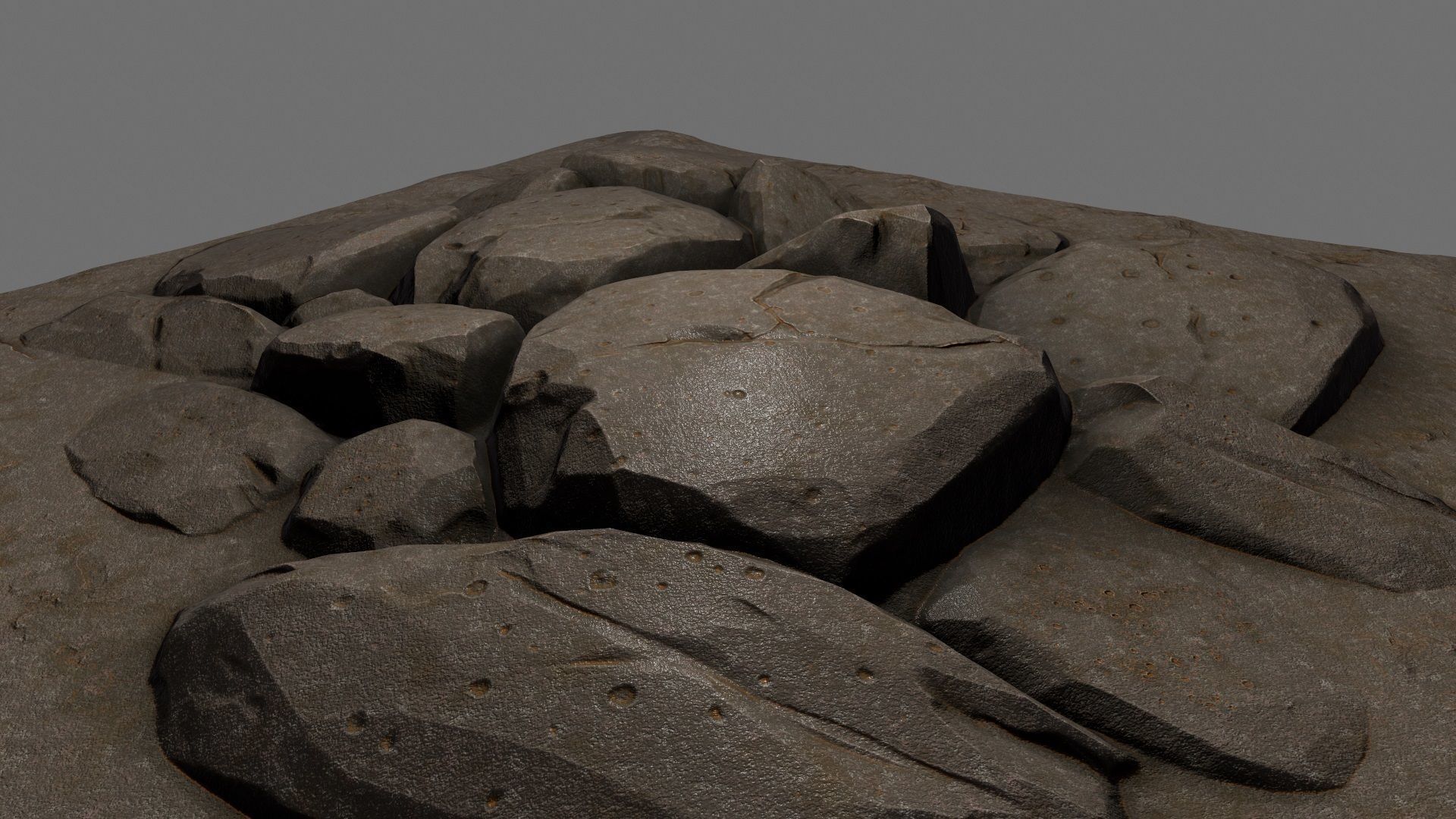 floor rock 6 Low-poly 3D model_13