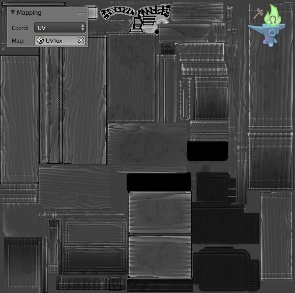 Bookshelf Classic Low-poly 3D model_28