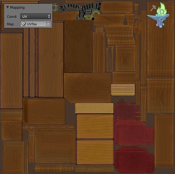 Bookshelf Classic Low-poly 3D model_27