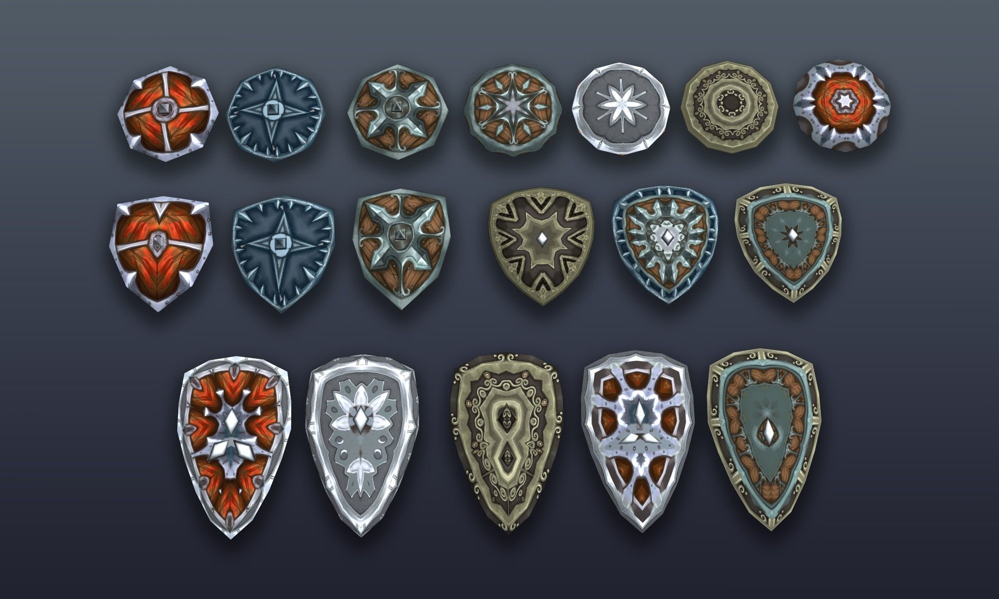 3DRT - Lowpoly Fantasy props bundle Low-poly 3D model_45