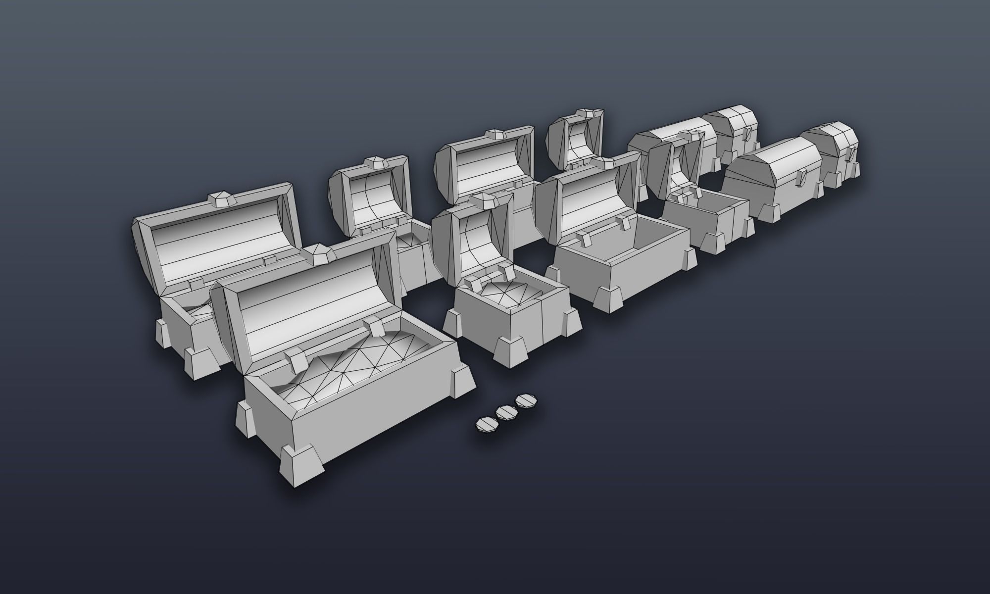 3DRT - Lowpoly Fantasy props bundle Low-poly 3D model_16
