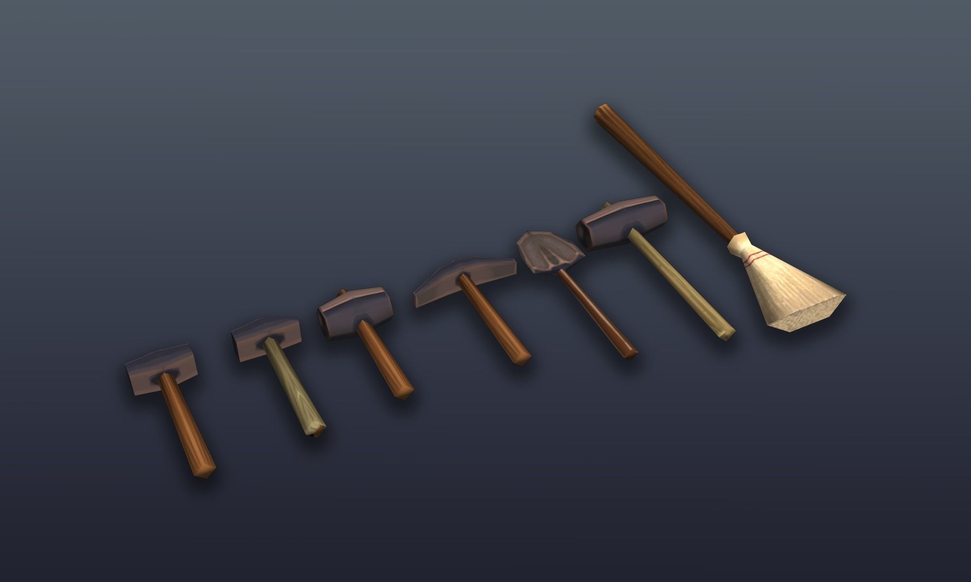 3DRT - Lowpoly Fantasy props bundle Low-poly 3D model_47