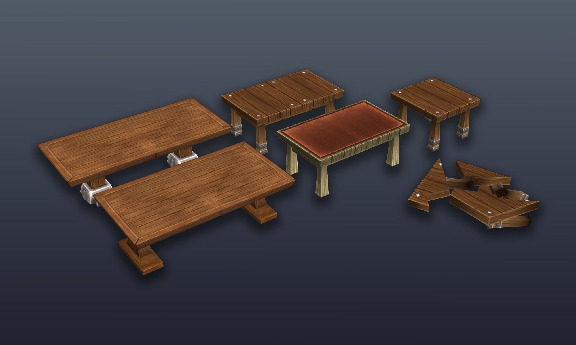 3DRT - Lowpoly Fantasy props bundle Low-poly 3D model_50