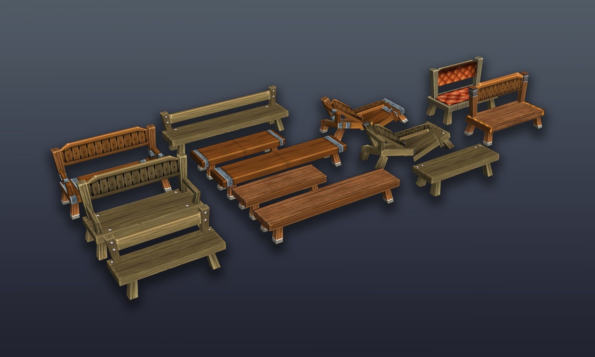 3DRT - Lowpoly Fantasy props bundle Low-poly 3D model_12