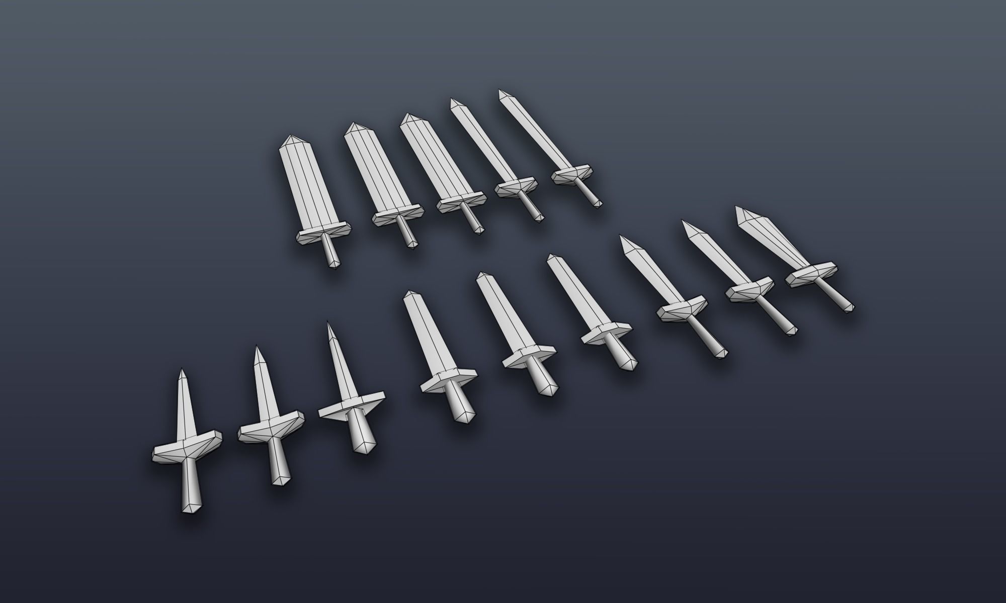 3DRT - Lowpoly Fantasy props bundle Low-poly 3D model_43