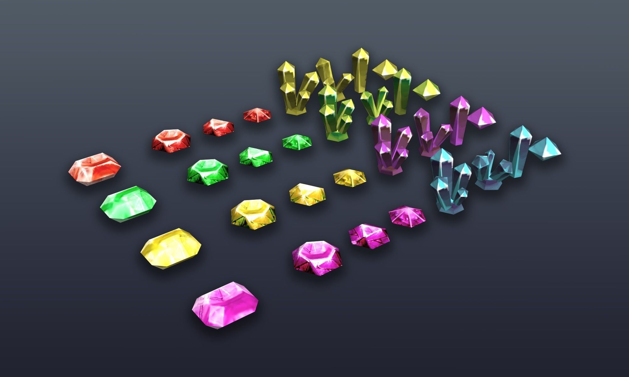 3DRT - Lowpoly Fantasy props bundle Low-poly 3D model_18