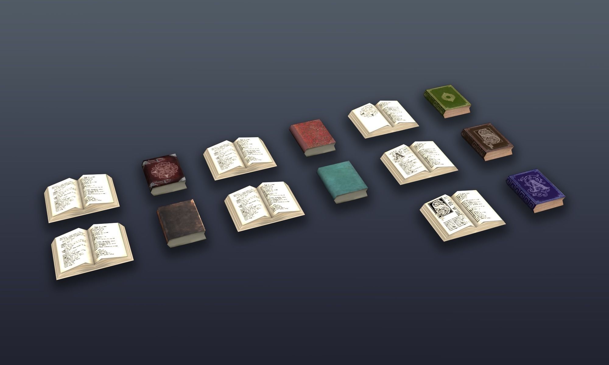3DRT - Lowpoly Fantasy props bundle Low-poly 3D model_10