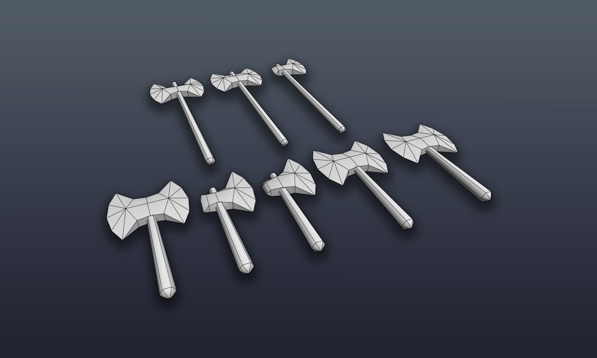 3DRT - Lowpoly Fantasy props bundle Low-poly 3D model_2