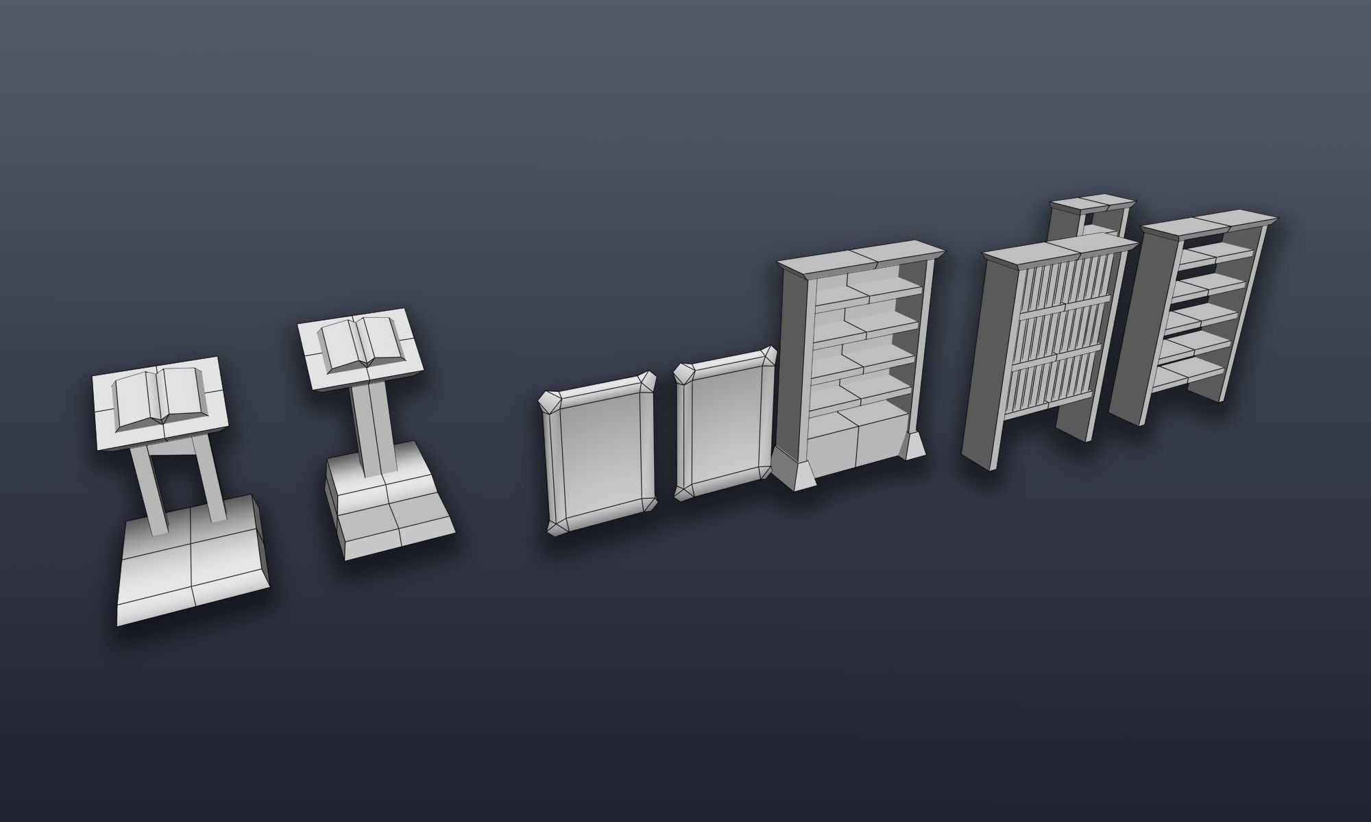 3DRT - Lowpoly Fantasy props bundle Low-poly 3D model_26
