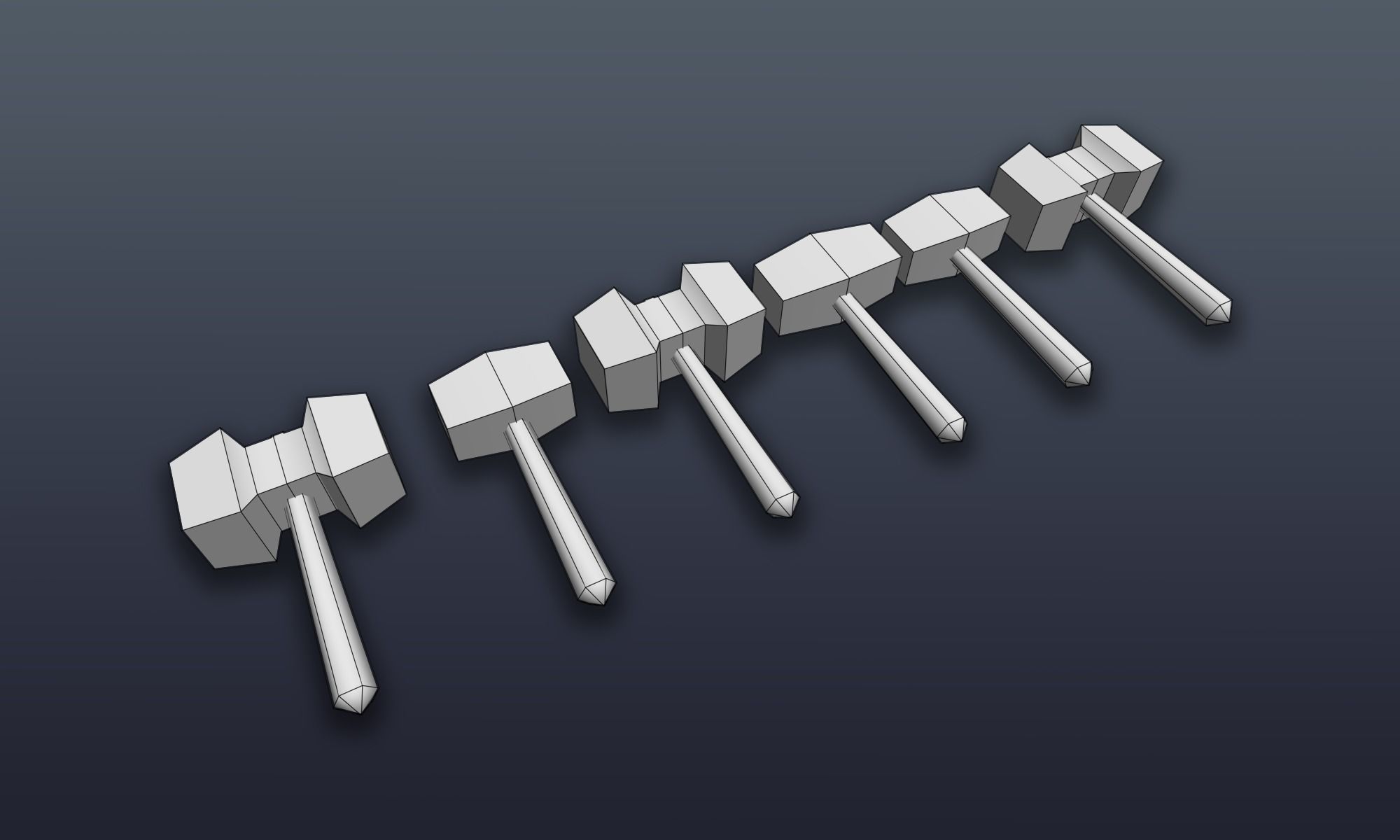 3DRT - Lowpoly Fantasy props bundle Low-poly 3D model_24