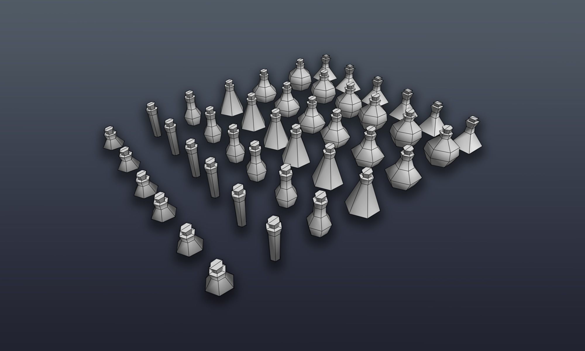 3DRT - Lowpoly Fantasy props bundle Low-poly 3D model_38