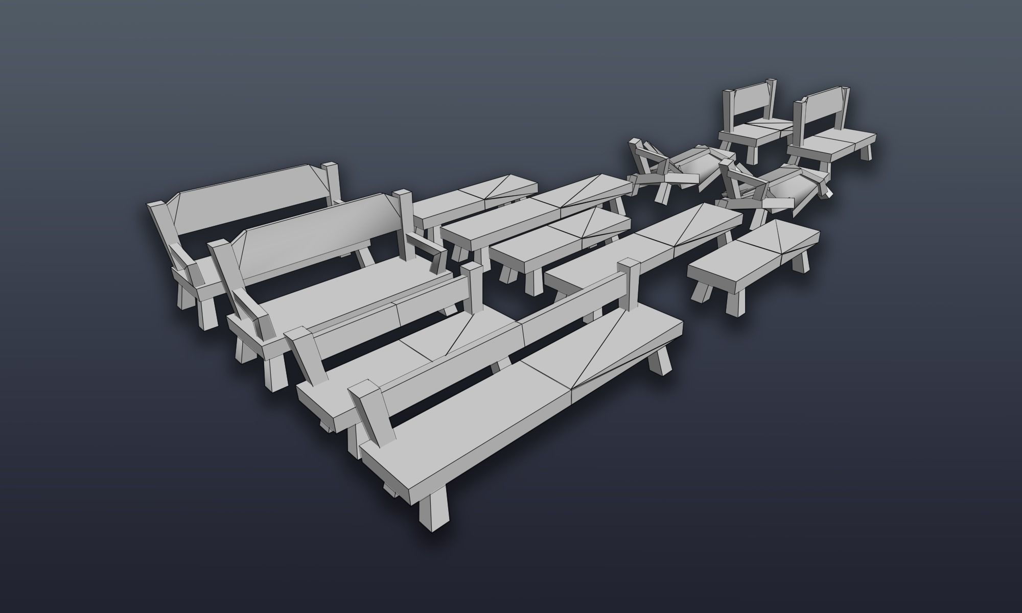 3DRT - Lowpoly Fantasy props bundle Low-poly 3D model_8