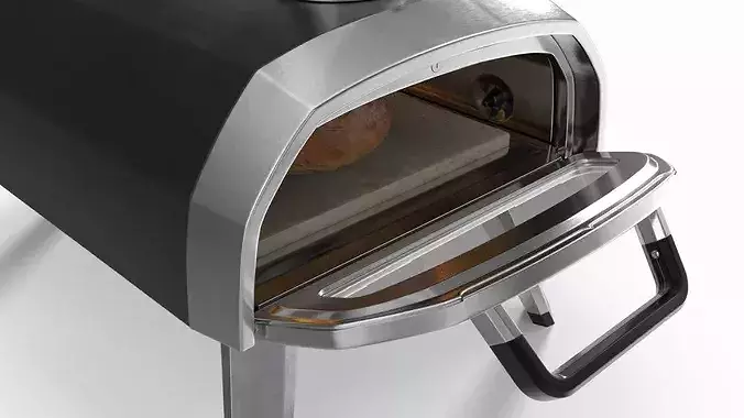 Wood Fired Bread Oven Stainless Steel 3D model 5