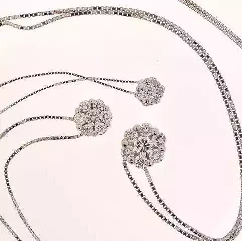 pendant set of necklaces with diamonds