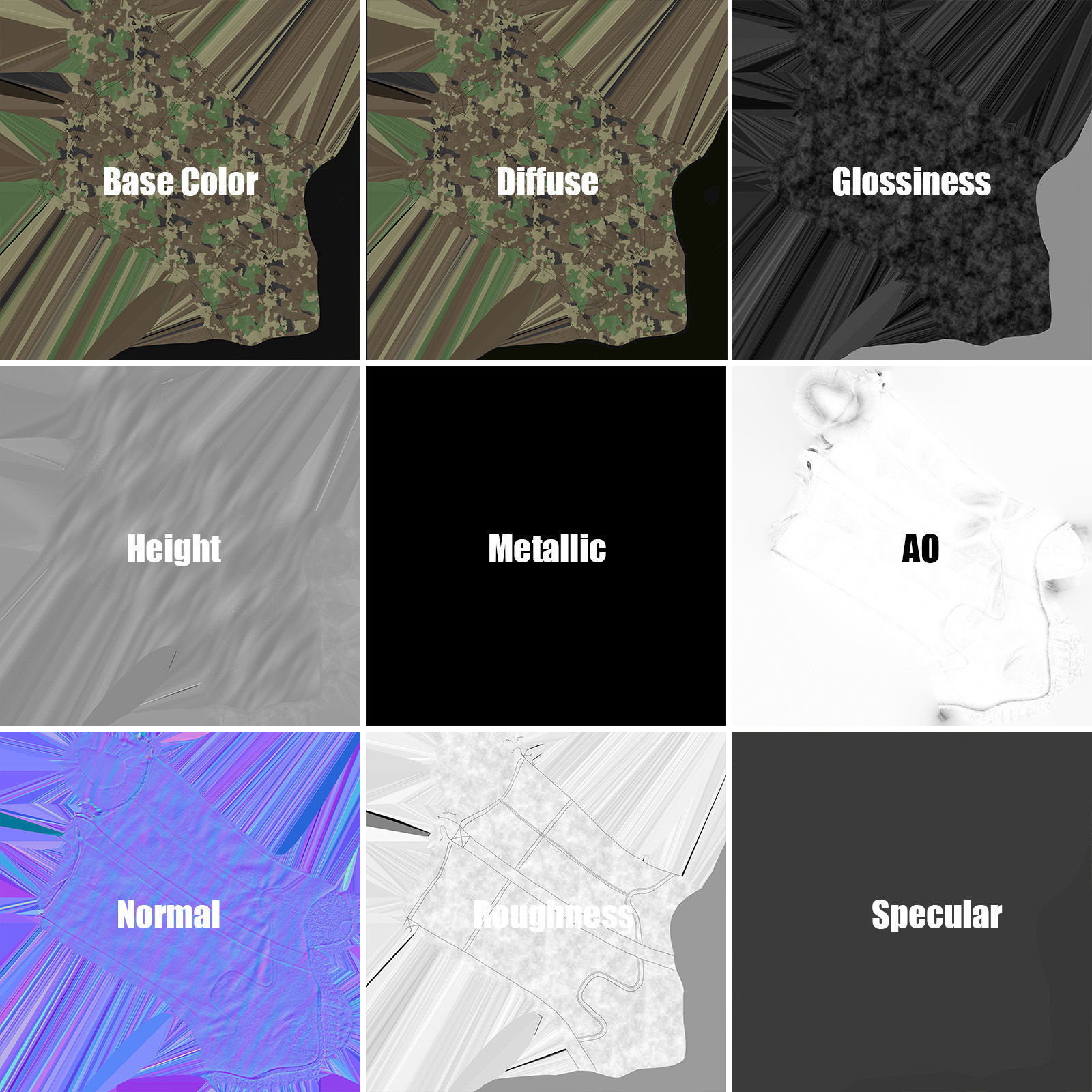 4 Realistic Boots PBR two snake skin Low-poly 3D model_17