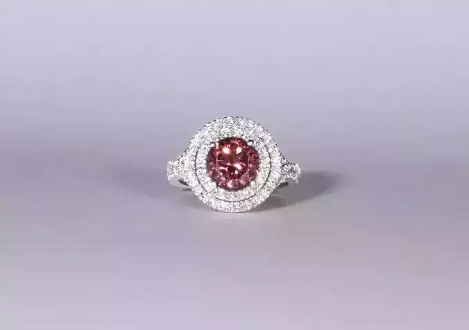 ring diamond pink